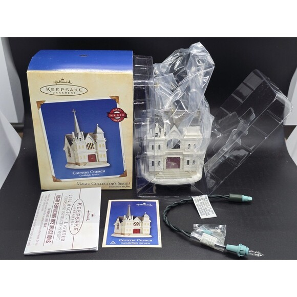 Hallmark - Country Church - Candlelight Services - #5 New In Box - Picture 1 of 9